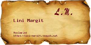 Lini Margit névjegykártya